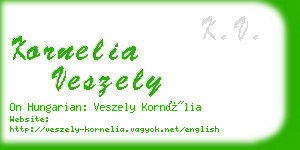 kornelia veszely business card